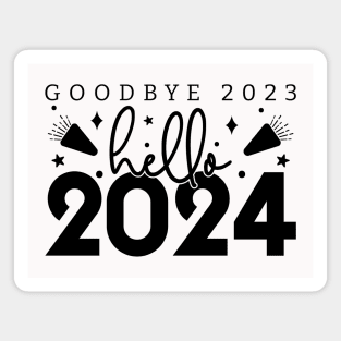 Goodbye 2023 Hello 2024 Magnet